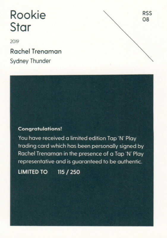 Rachel Trenaman back