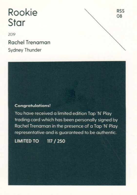 Rachel Trenaman back