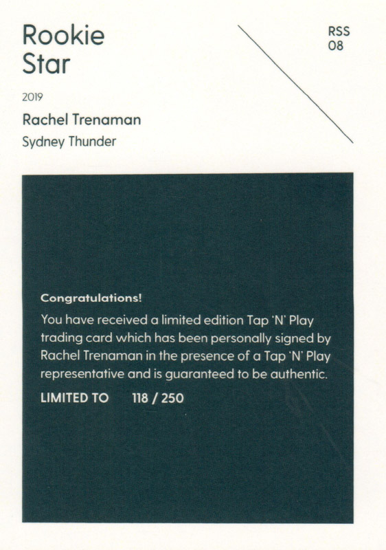 Rachel Trenaman back
