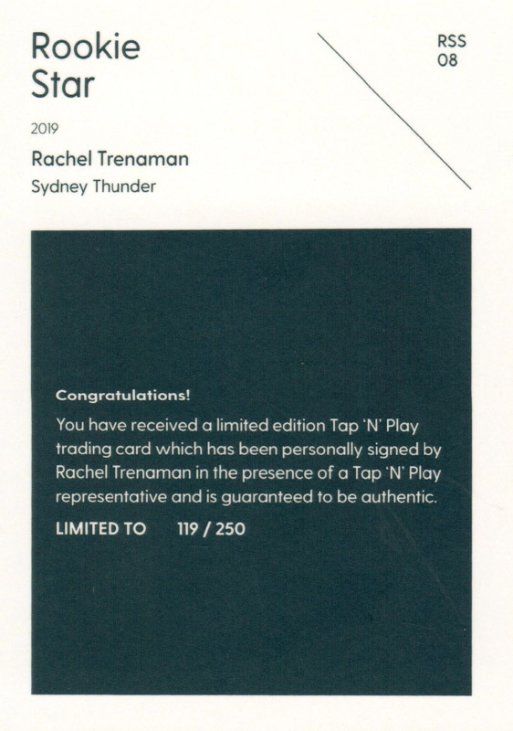 Rachel Trenaman back
