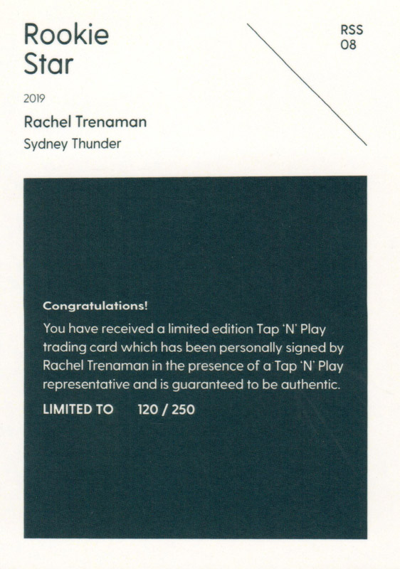 Rachel Trenaman back