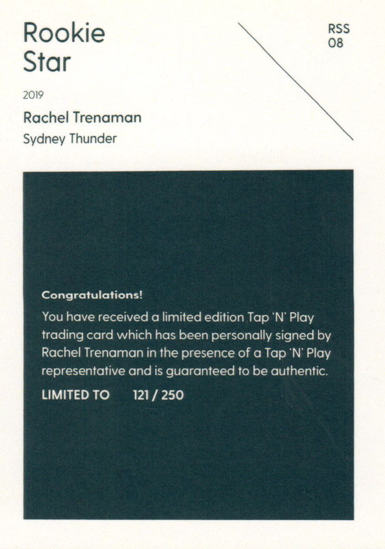 Rachel Trenaman back