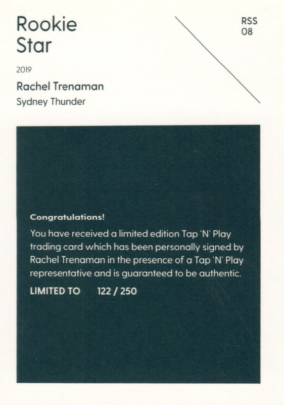 Rachel Trenaman back