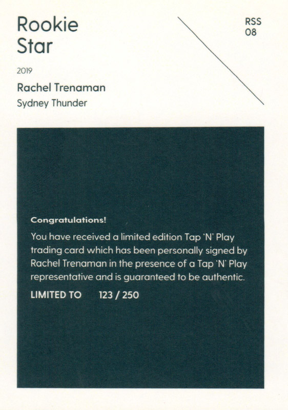 Rachel Trenaman back