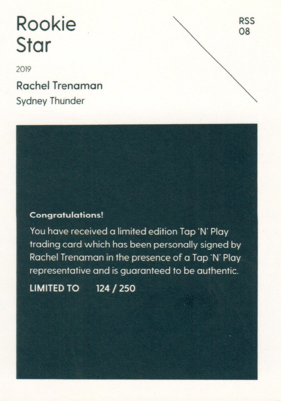 Rachel Trenaman back