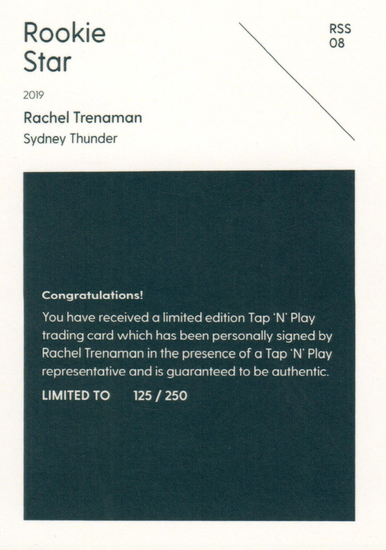Rachel Trenaman back