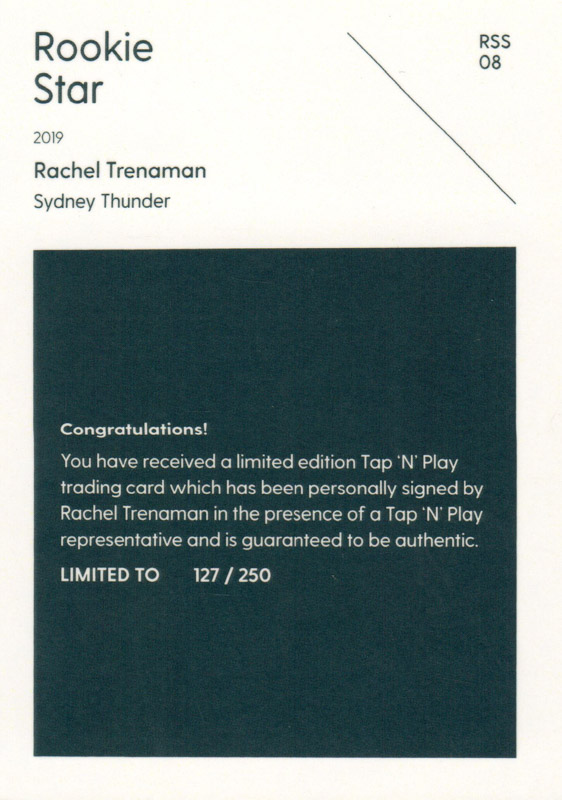 Rachel Trenaman back