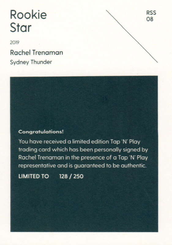 Rachel Trenaman back