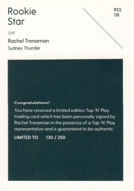Rachel Trenaman back