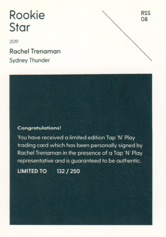 Rachel Trenaman back