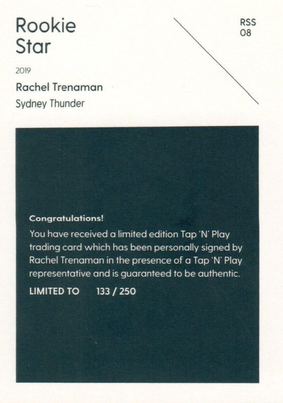 Rachel Trenaman back
