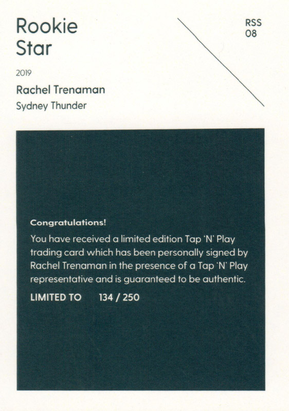 Rachel Trenaman back