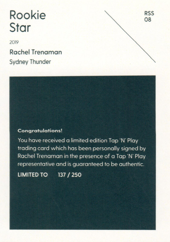 Rachel Trenaman back