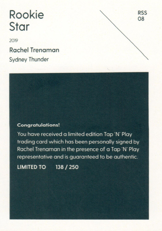 Rachel Trenaman back