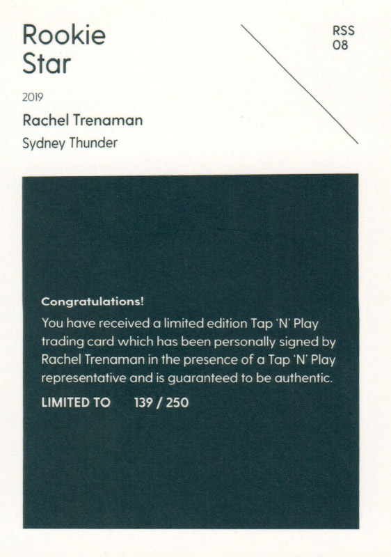 Rachel Trenaman back