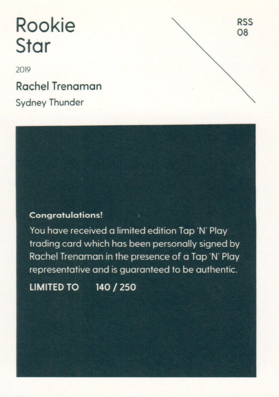 Rachel Trenaman back