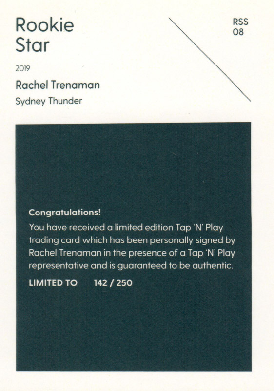 Rachel Trenaman back