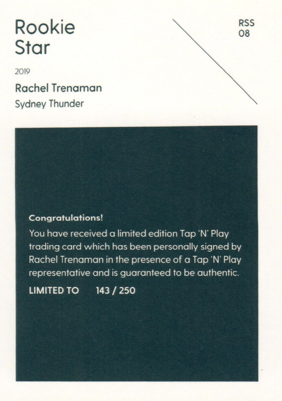 Rachel Trenaman back