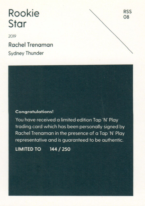 Rachel Trenaman back