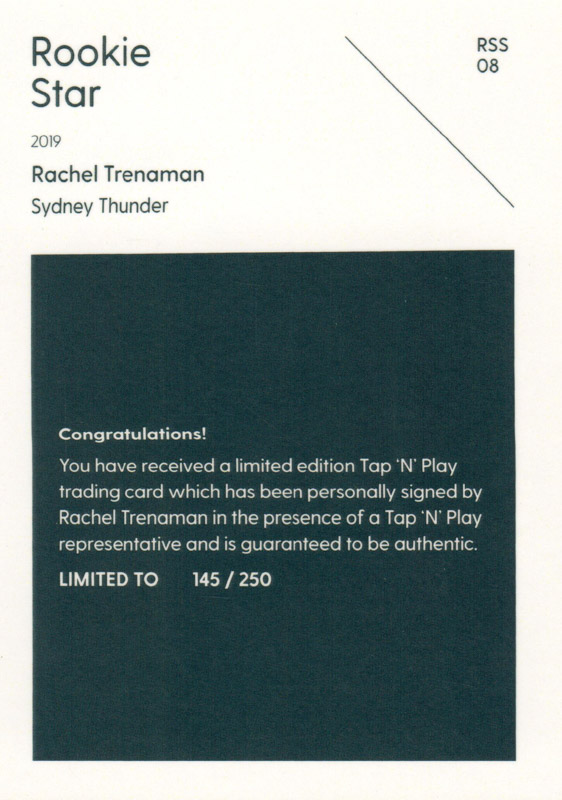Rachel Trenaman back