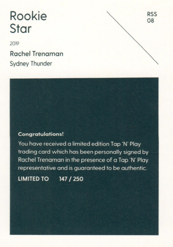 Rachel Trenaman back