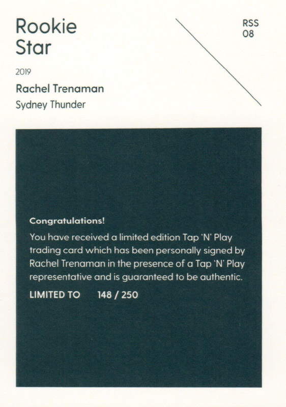 Rachel Trenaman back