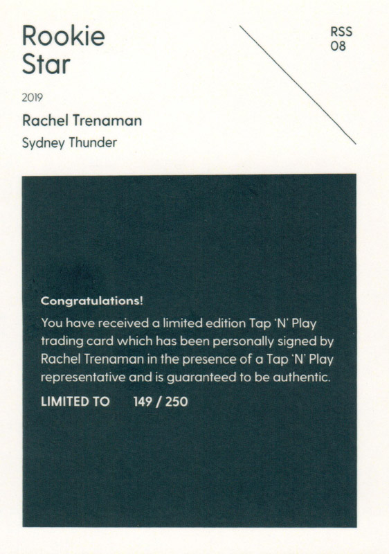 Rachel Trenaman back