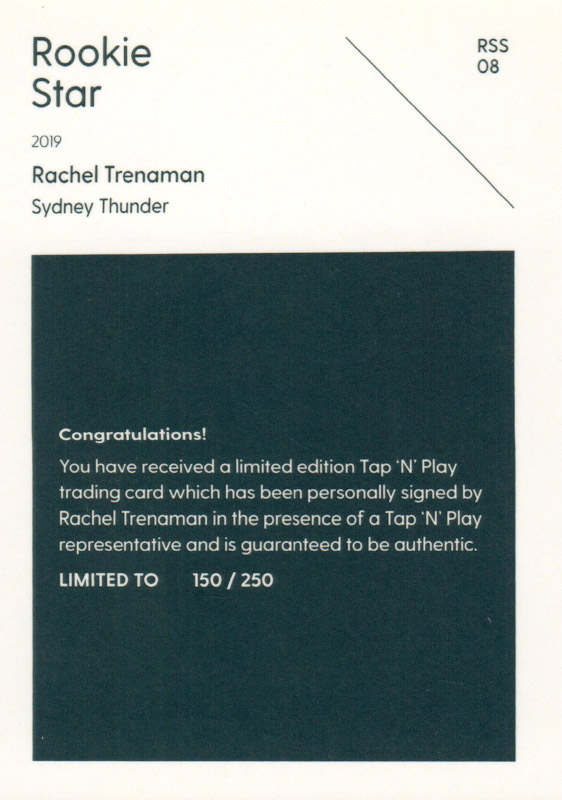 Rachel Trenaman back