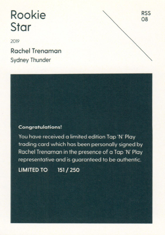 Rachel Trenaman back