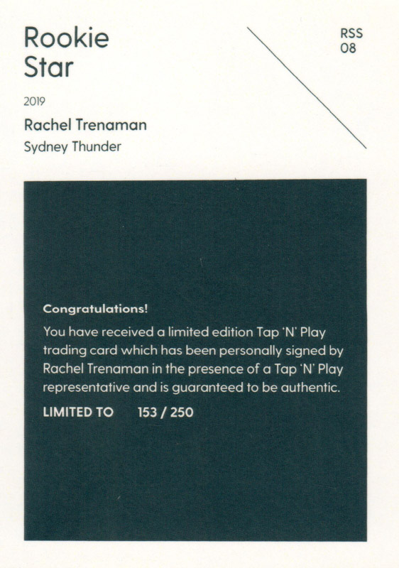 Rachel Trenaman back
