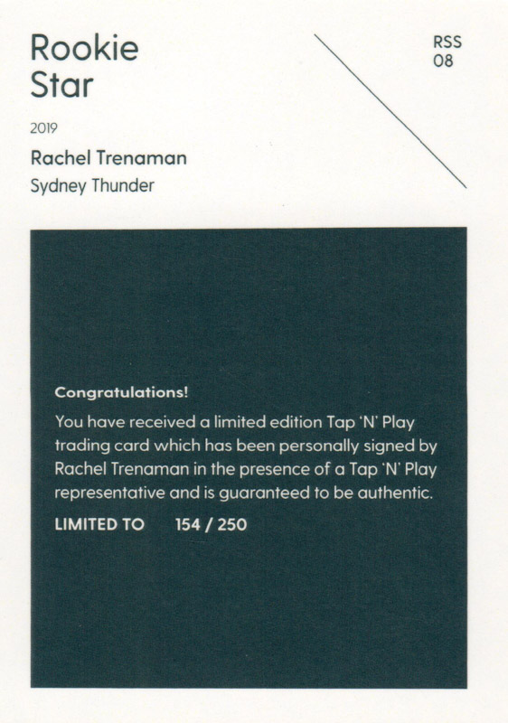 Rachel Trenaman back