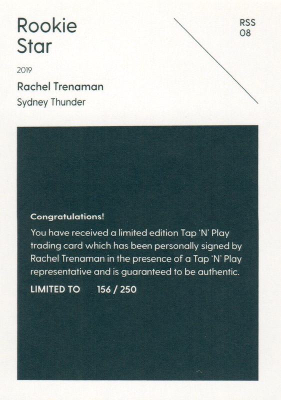 Rachel Trenaman back
