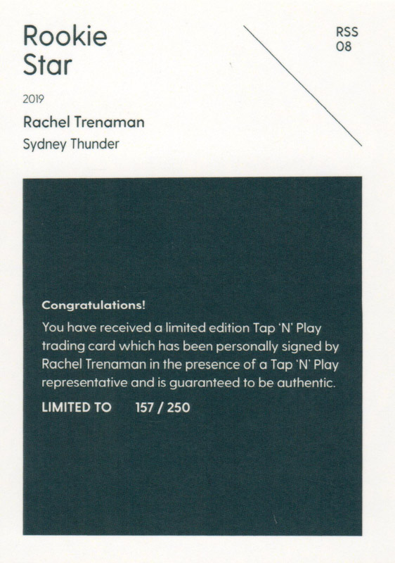 Rachel Trenaman back