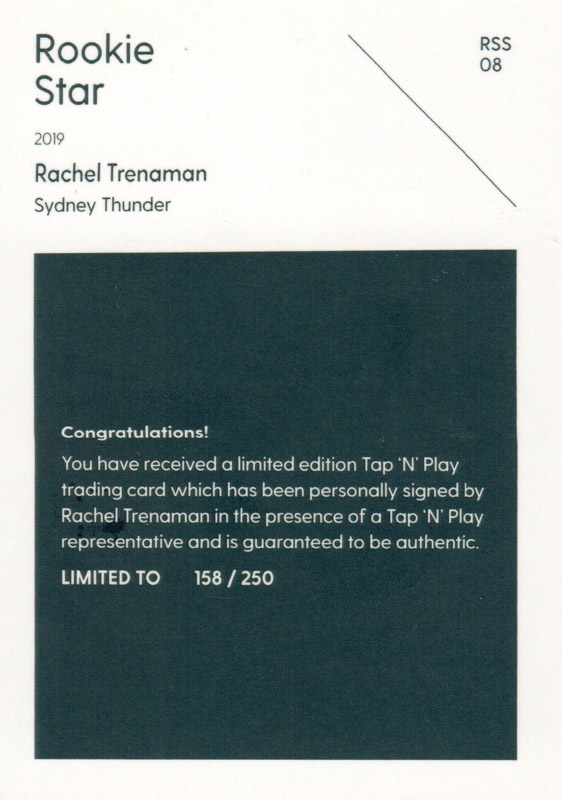 Rachel Trenaman back