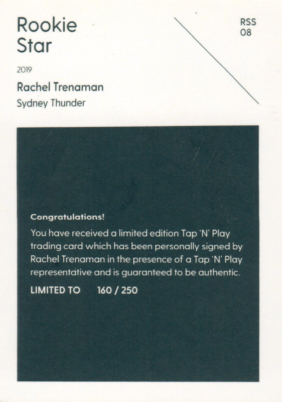 Rachel Trenaman back