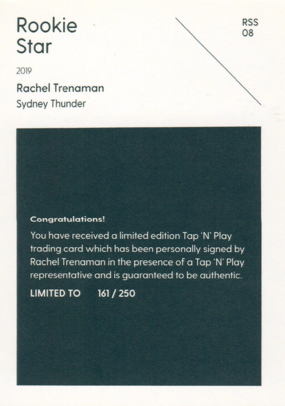Rachel Trenaman back