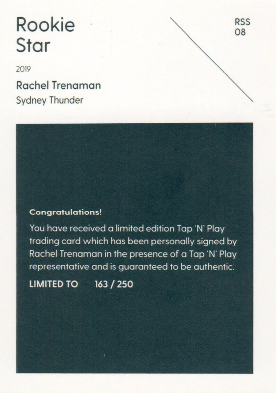 Rachel Trenaman back