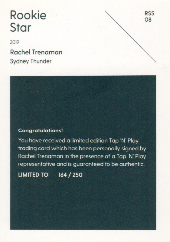 Rachel Trenaman back