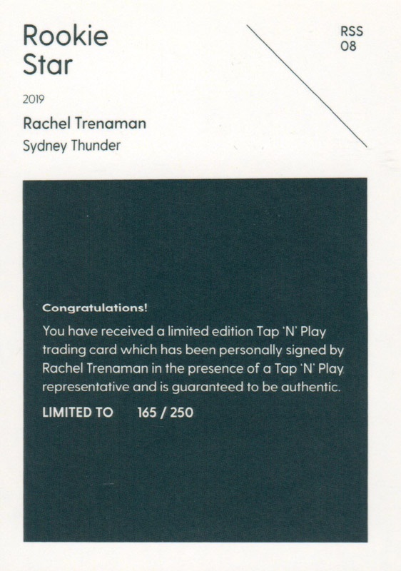 Rachel Trenaman back