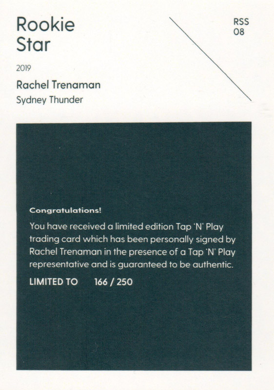 Rachel Trenaman back