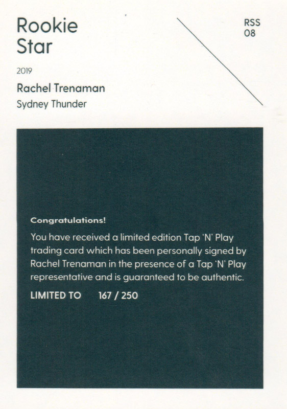 Rachel Trenaman back