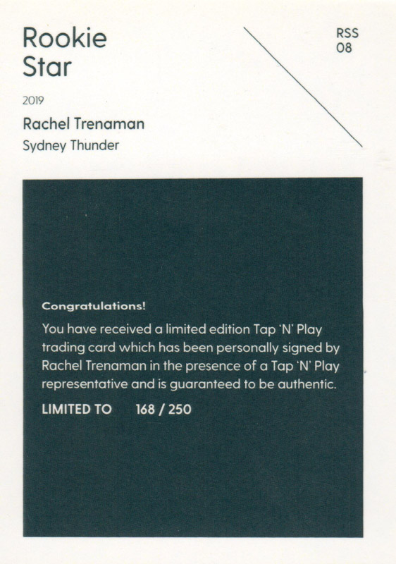 Rachel Trenaman back