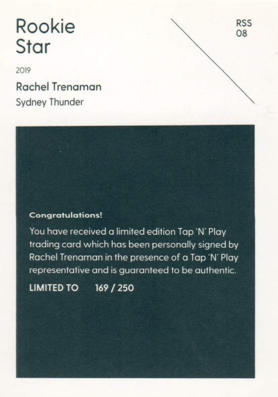 Rachel Trenaman back