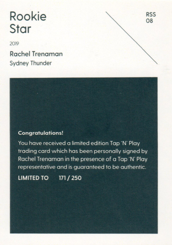 Rachel Trenaman back