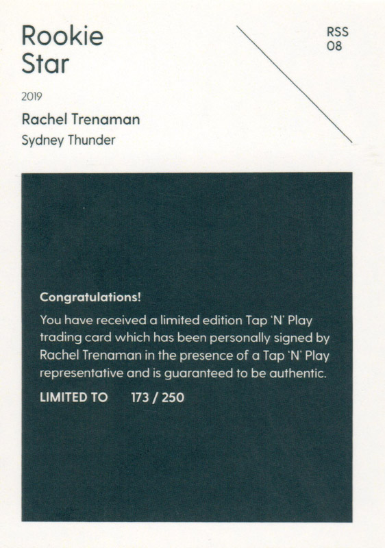 Rachel Trenaman back