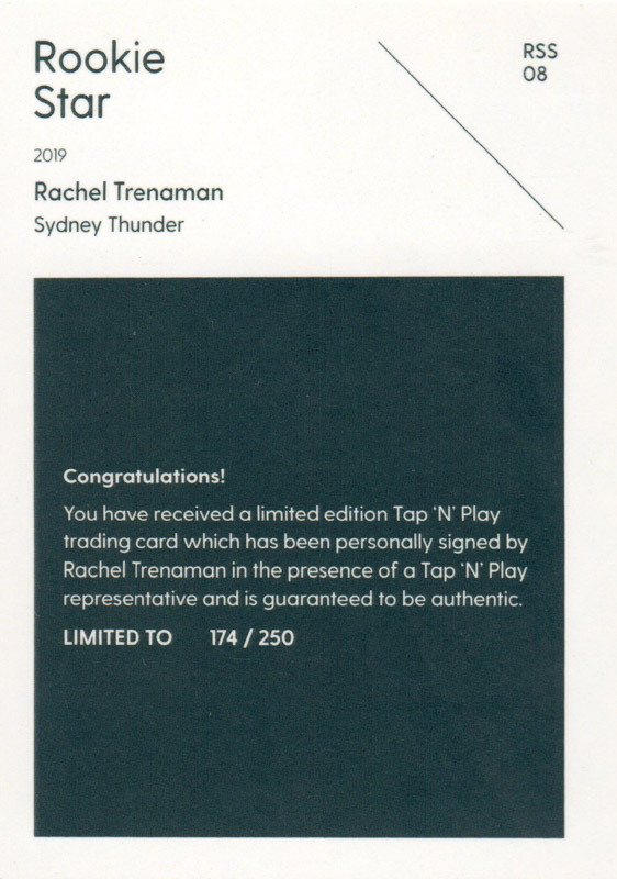 Rachel Trenaman back