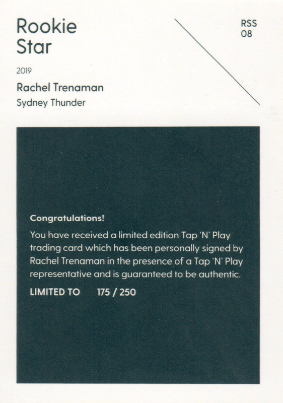 Rachel Trenaman back