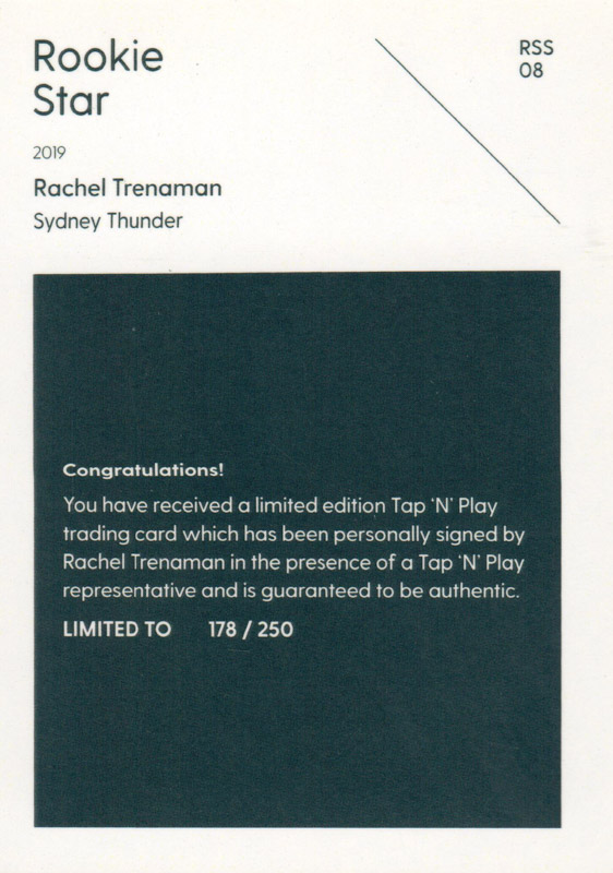 Rachel Trenaman back