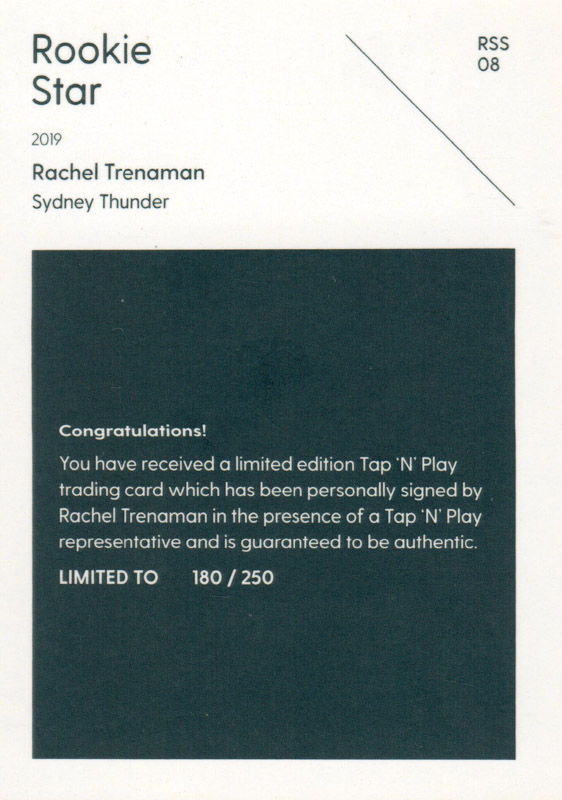 Rachel Trenaman back