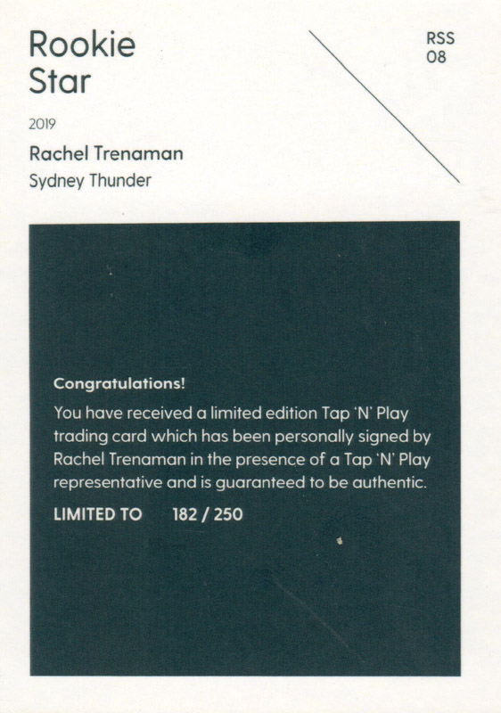 Rachel Trenaman back